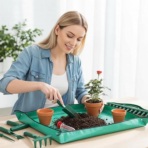 Miniatura 3 de Garden Hand Tools  Manual Soil Punch  Repotting Mat - for Planting Seedling Vegetable Tomato Pepper Flower Lawn Indoor Outdoor Cultivation