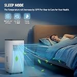 Portable air conditioner, 10000 BTU 3-in-1 cooling, dehumidifier, fan with remote control, 24H timer, LED display, sleep function for home, office, bedroom, small room (window kit and hose included)