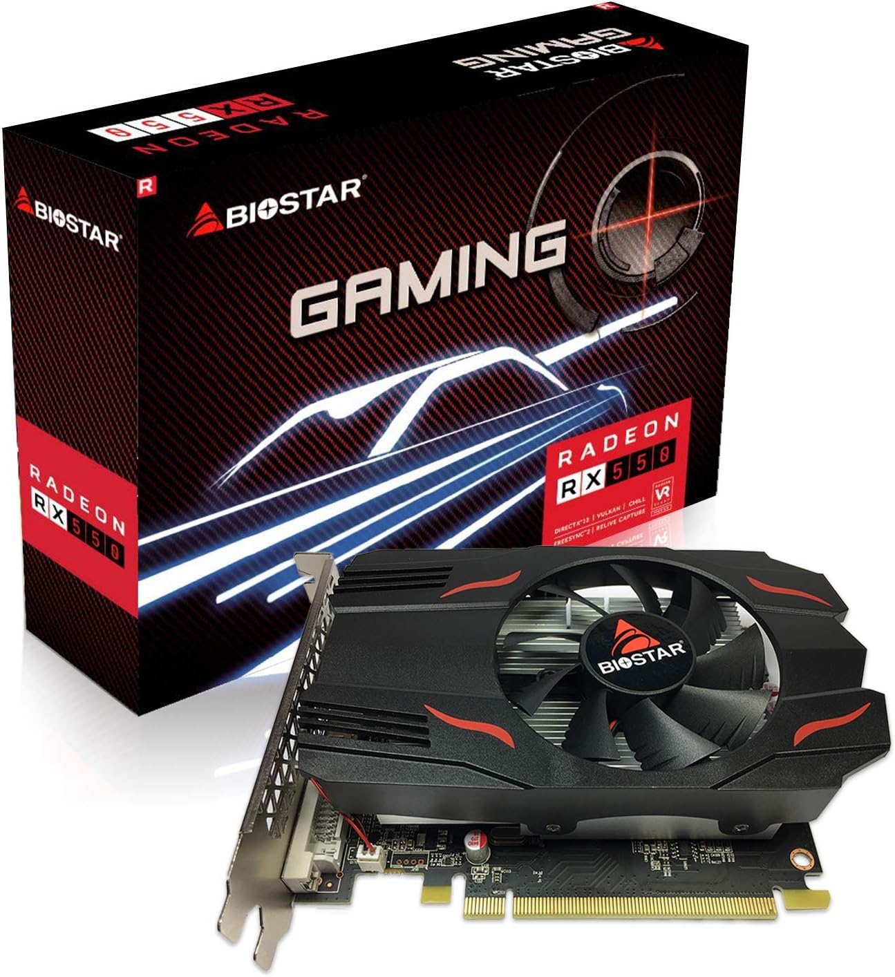 Biostar Scheda grafica AMD Radeon RX 550, D5, 4GB, VA5515RF41