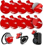 10 Pads adhésifs Pcs pour support de téléphone magnétique de voiture, 1 Remplacement de bande ronde double face pour le support de téléphone cellulaire de tableau de bord & Mini Base de cam de Dash, forte 25mm Sticker résistant à la chaleur