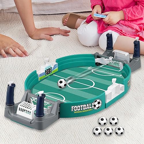 Miniatura 7 de Colaxi Mini juegos de pinball de fútbol de mesa, estilo arcade, tablero de mesa de pinball, juguete interactivo, juegos de fútbol para fiestas de