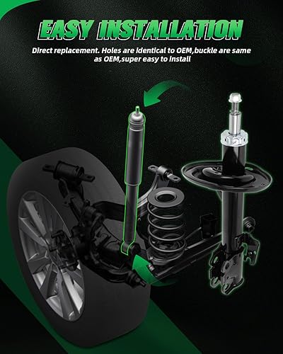 Miniatura 5 de SCITOO - Amortiguador delantero para Toyota se adapta a 2011-2014 para Toyota Sienna Shocks 339295 73050 339294 73049 amortiguadores - Juego de 2