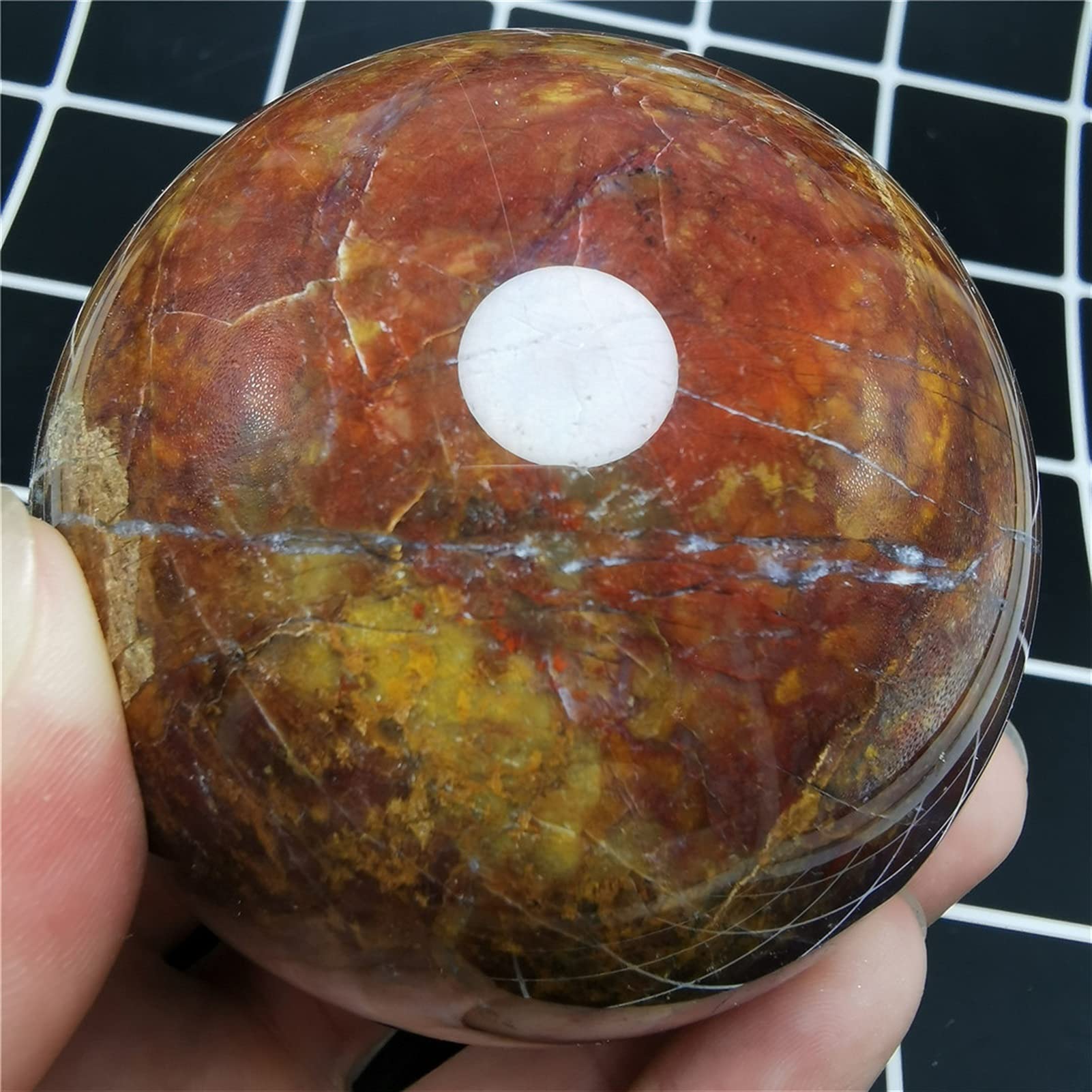 Cuarzo natural Cristal de piedras preciosas de piedras preciosas de piedras preciosas de madera Fósiles de madera Reiki Piedras de cuarzo y cristales Decoración for el hogar Artesanía ( Size : 60mm )
