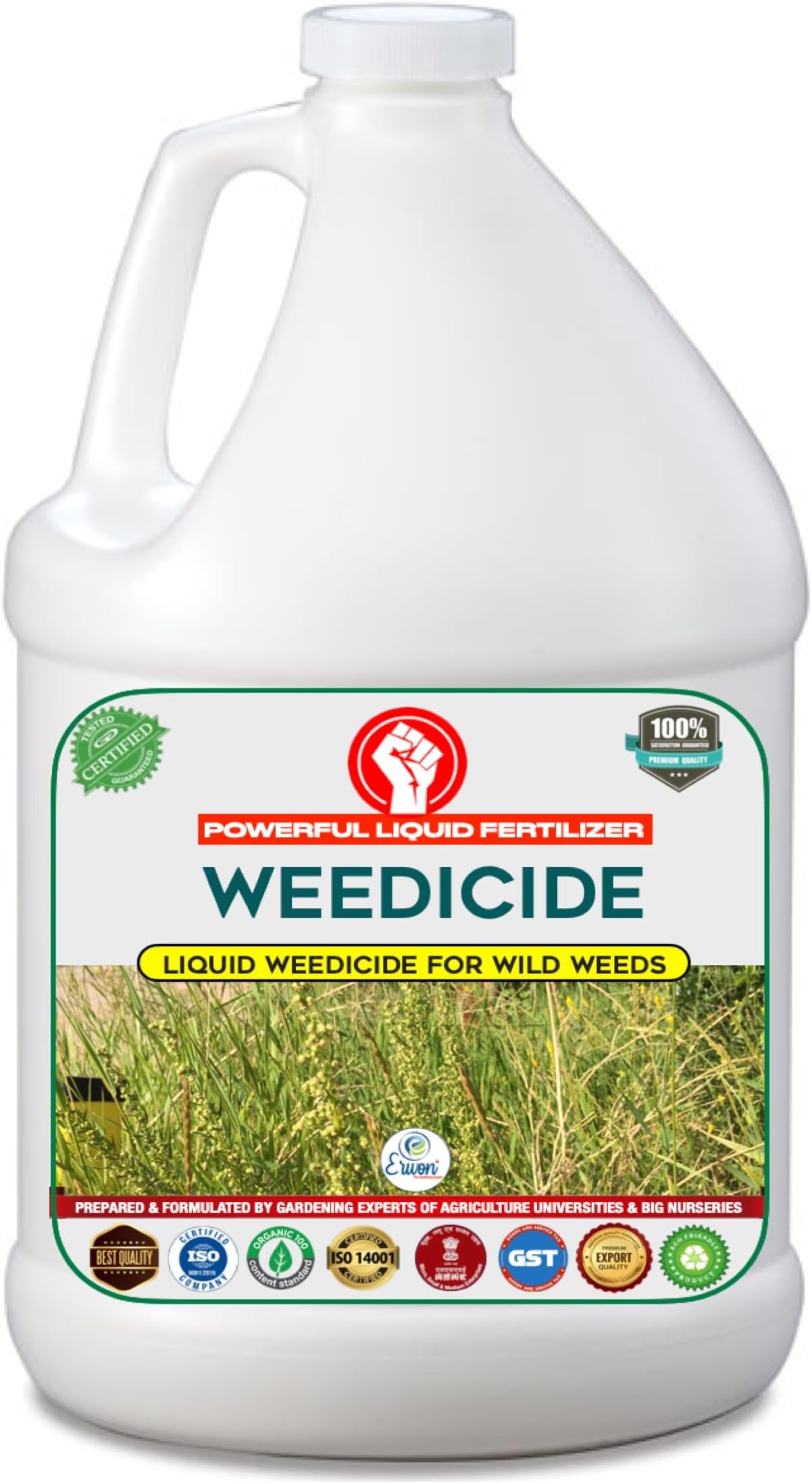 Erwon® Organic Essential Powerful Liquid Weed Remover for All Types of Wild Weeds (1000 ml)