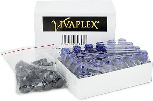Miniatura 3 de Vivaplex, 24, azul cobalto, botellas de vidrio de 0.3 fl oz (13 oz), con tapas