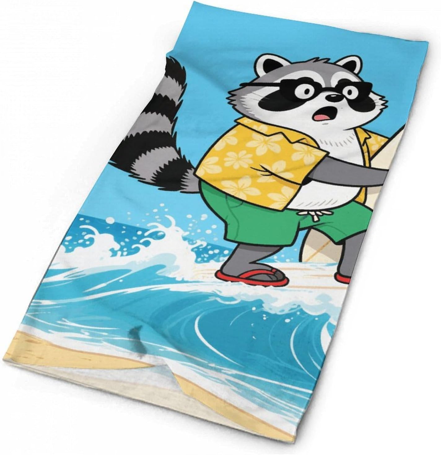 Balaclava Funny Raccoon Bandana Summer Face Mask Cooling Neck Gaiter UV Protection & Breathable Ski Mask Scarf Fishing Face Cover for Sun Protection for Women Men