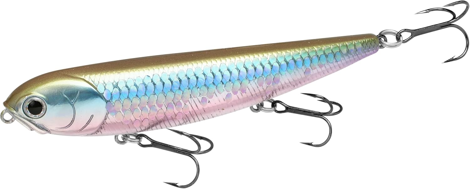 LUCKY CRAFT Sammy 105 Topwater Fishing Lures, 3 Hook, 4-1/8" Floating Freshwater Trout and Bass Lures, Walk-The-Dog Tournament Bait, Bass Fishing Gear and Tackle Box Accessories