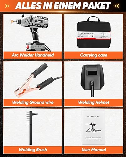 Miniatura 7 de Saker Máquina de soldadura portátil, soldador de arco de 110 V con inversor IGBT, 5 ajustes de corriente variable, se adapta a varillas de alambre
