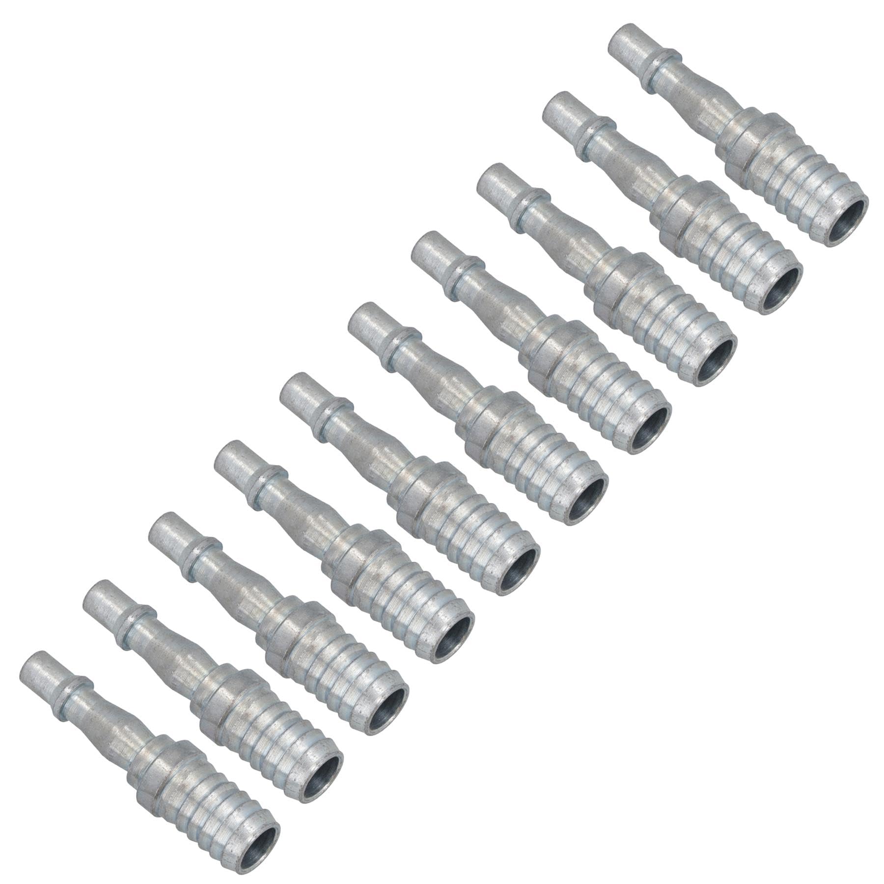 1/2in BSP (13mm) Air Hose Barb Tail with Male PCL Type Connector Fitting 10pc