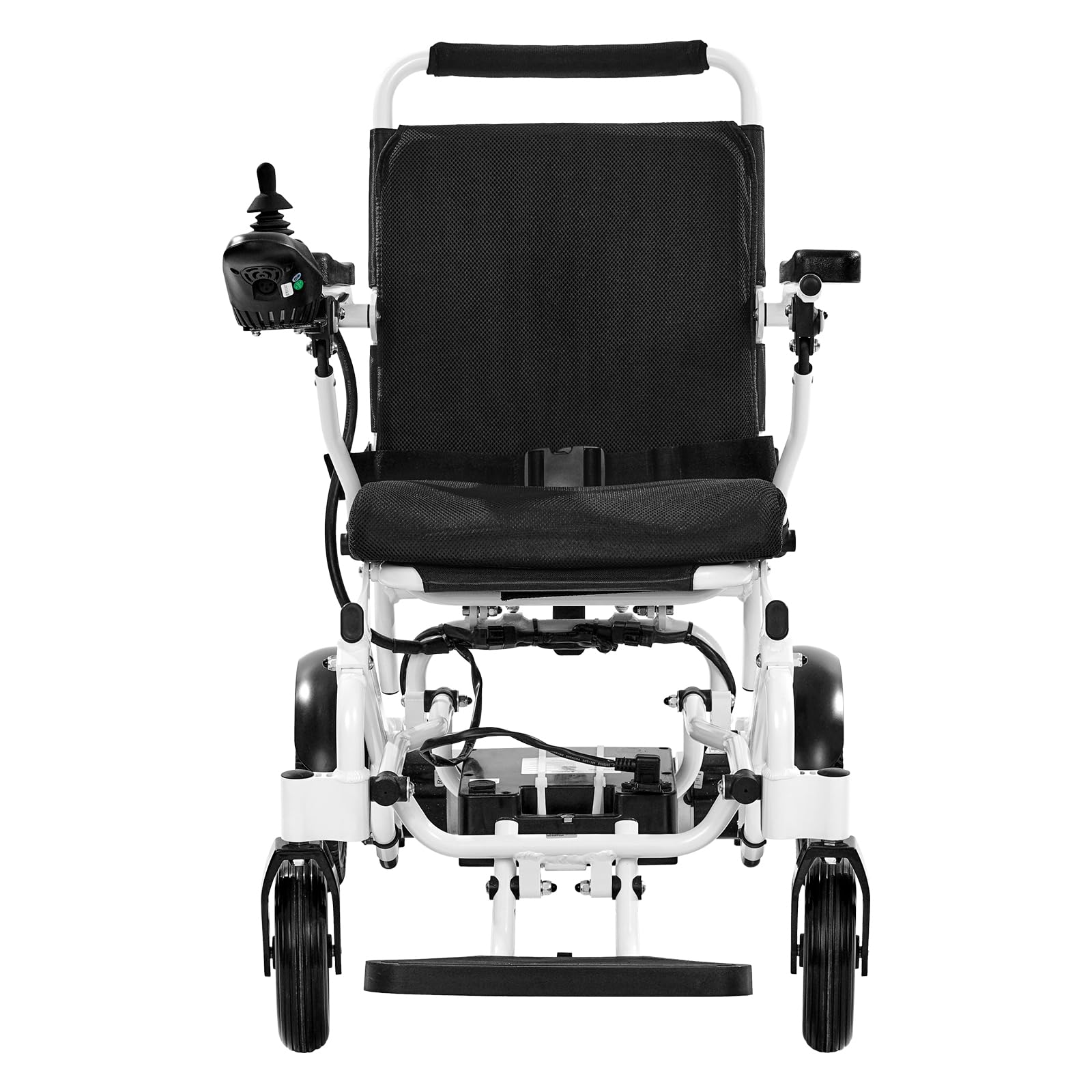 VEVOR Silla de Ruedas Eléctrica para Adultos Capacidad de 136 kg Plegable Ligera Motorizada Autonomía de 21 km Ajuste de 5 Velocidades Todoterreno Portátil para Personas Mayores, Discapacitadas