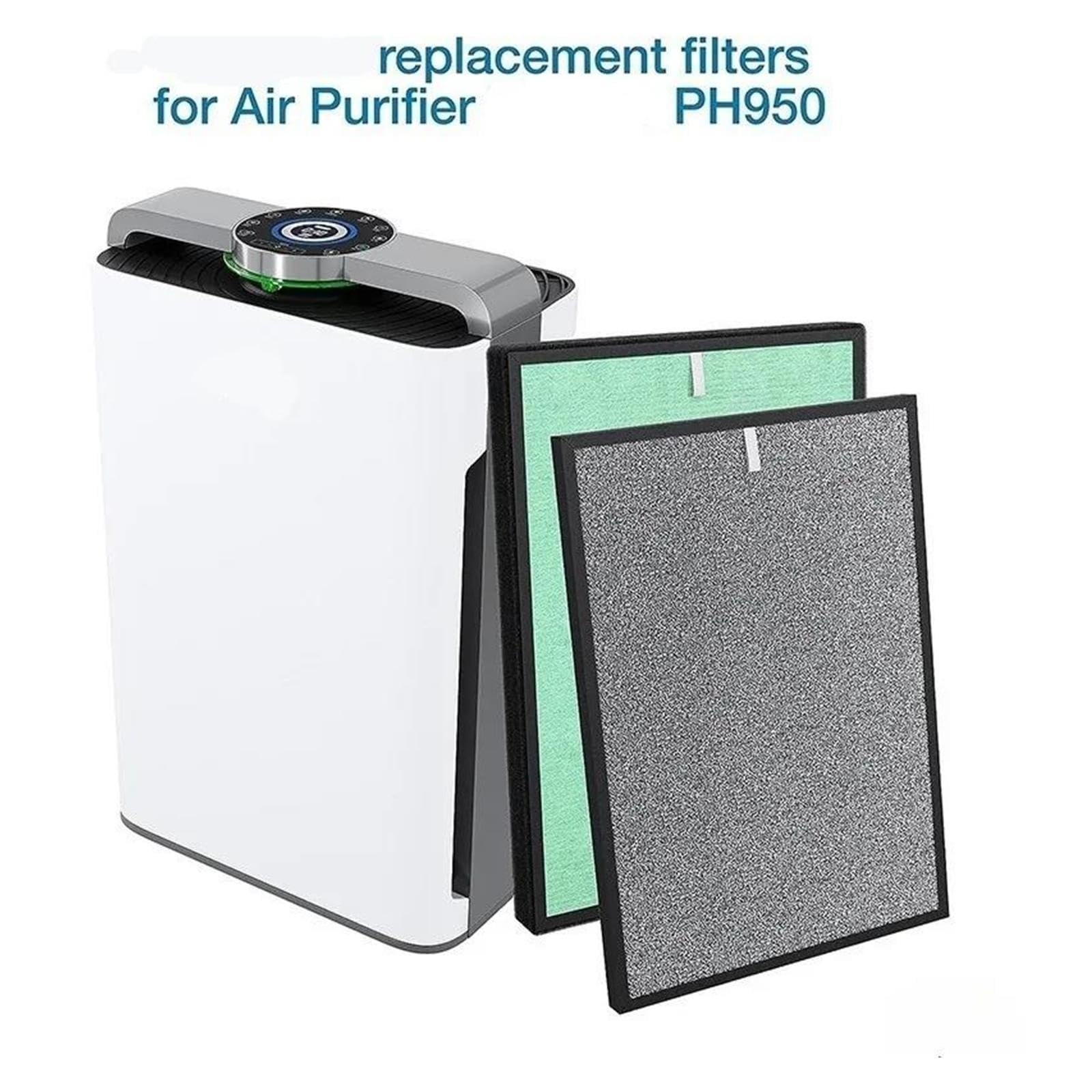 Filtro Compuesto H13 Y Reemplazo De Filtro De Carbón Activado Compatible With Turonic PH950 Purificador De Aire