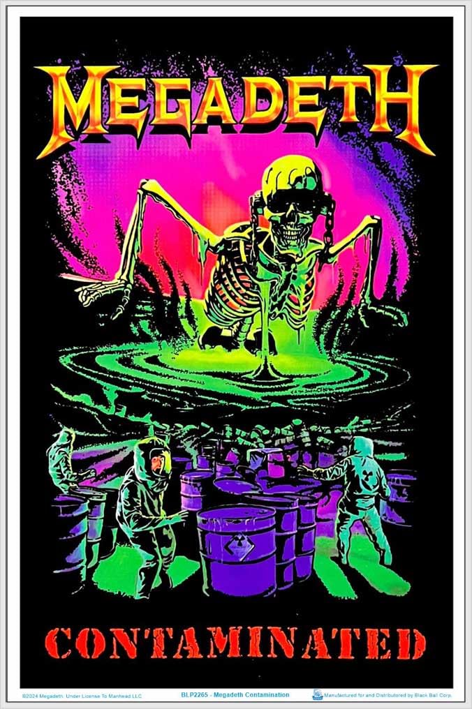 Amazon.com: Megadeth - Contamination Blacklight Poster 23.5