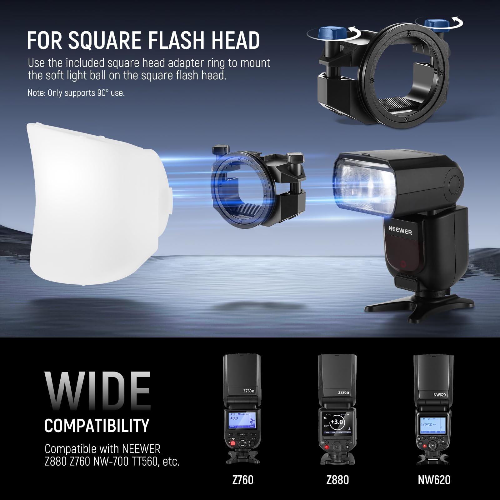 Diffusore Flash Pop-up UNIVERSALE PER TUTTE LE FOTOCAMERE CON SLITTA FLASH ALTEZZA REGOLABILE - Foto 4