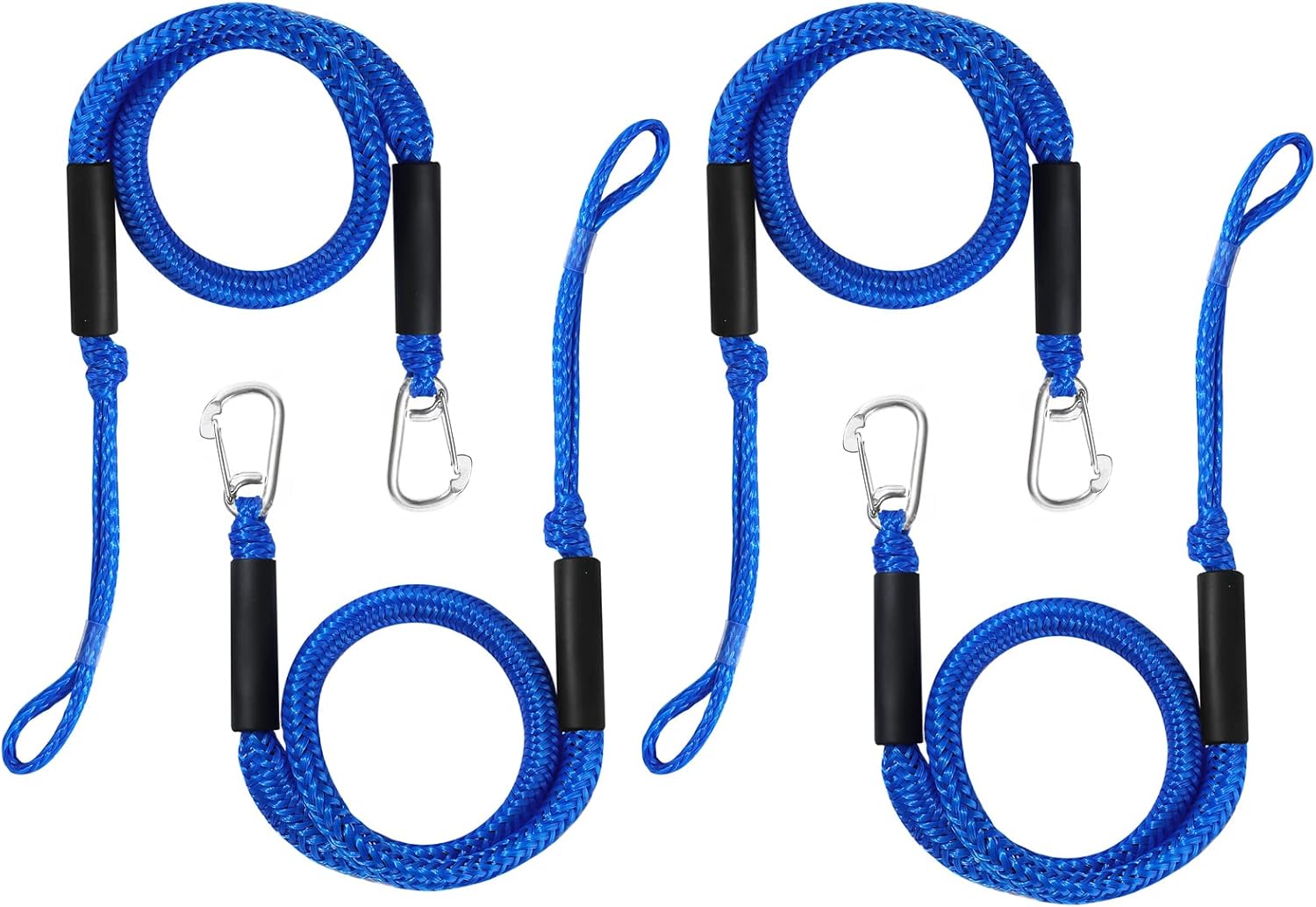 Jranter Bungee Dock Lines Boat Rope for Docking with Loop