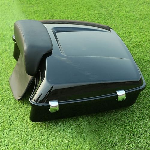 Miniatura 5 de TCMT Paquete de luz trasera de 10.7 pulgadas, color negro vívido para respaldo de maletero con señal de giro de freno para Harley Touring Electra