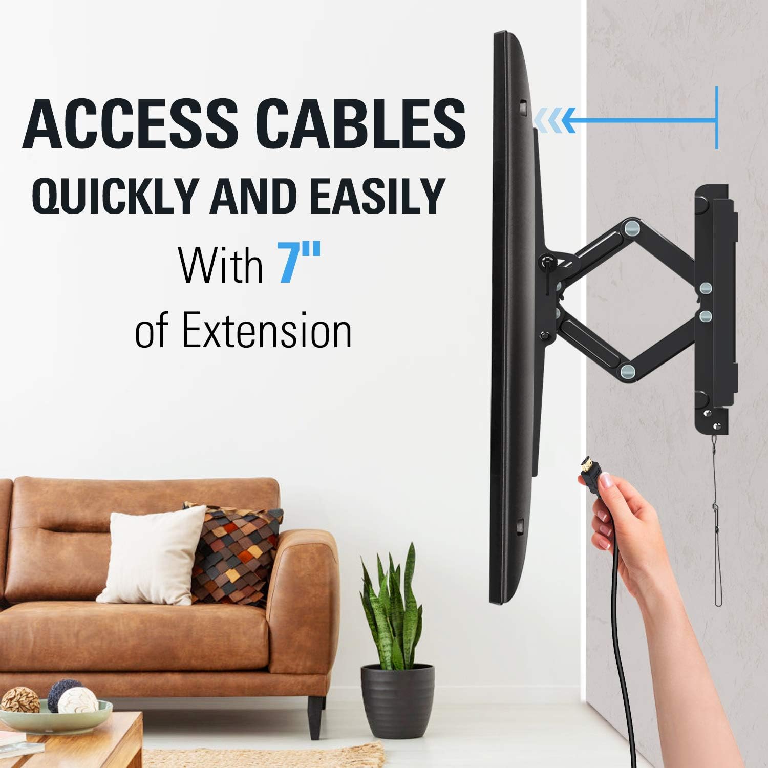 Exclusive Discount 🔥 Mounting Dream Advanced Tilting TV Wall Mount with Full Tilt Extension for 42-70 Inch TVs, Extends up to 7 inch and Max Tilting Your TV , fits 16-24 Inch Studs , VESA 600x400mm, MD2104 New Arrivals Mounting Dream Advanced Tilting TV Wall Mount with Full Tilt Extension for 42-70 Inch TVs, Extends up to 7 inch and Max Tilting Your TV , fits 16-24 Inch Studs , VESA 600x400mm, MD2104