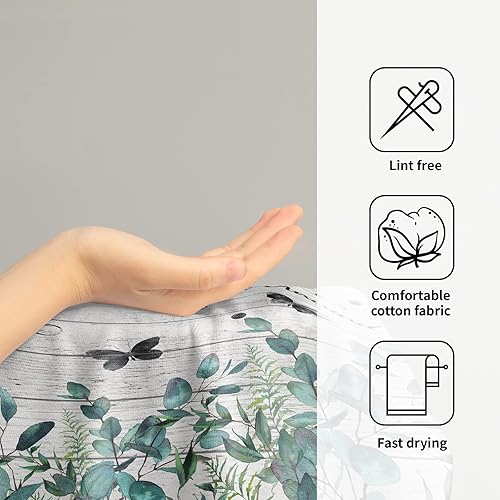 Vista 84 de Giwawa Juego de 2 toallas de mano de pino con ciervos del bosque, toallas de baño, suaves y absorbentes, para bar, bar, cocina, hotel, spa, Ciervo