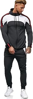 OneRedox Herren Jogginganzug Sportanzug Männer Trainingsanzug Fitness Sporthose und Trainingsjacke Modell 1148