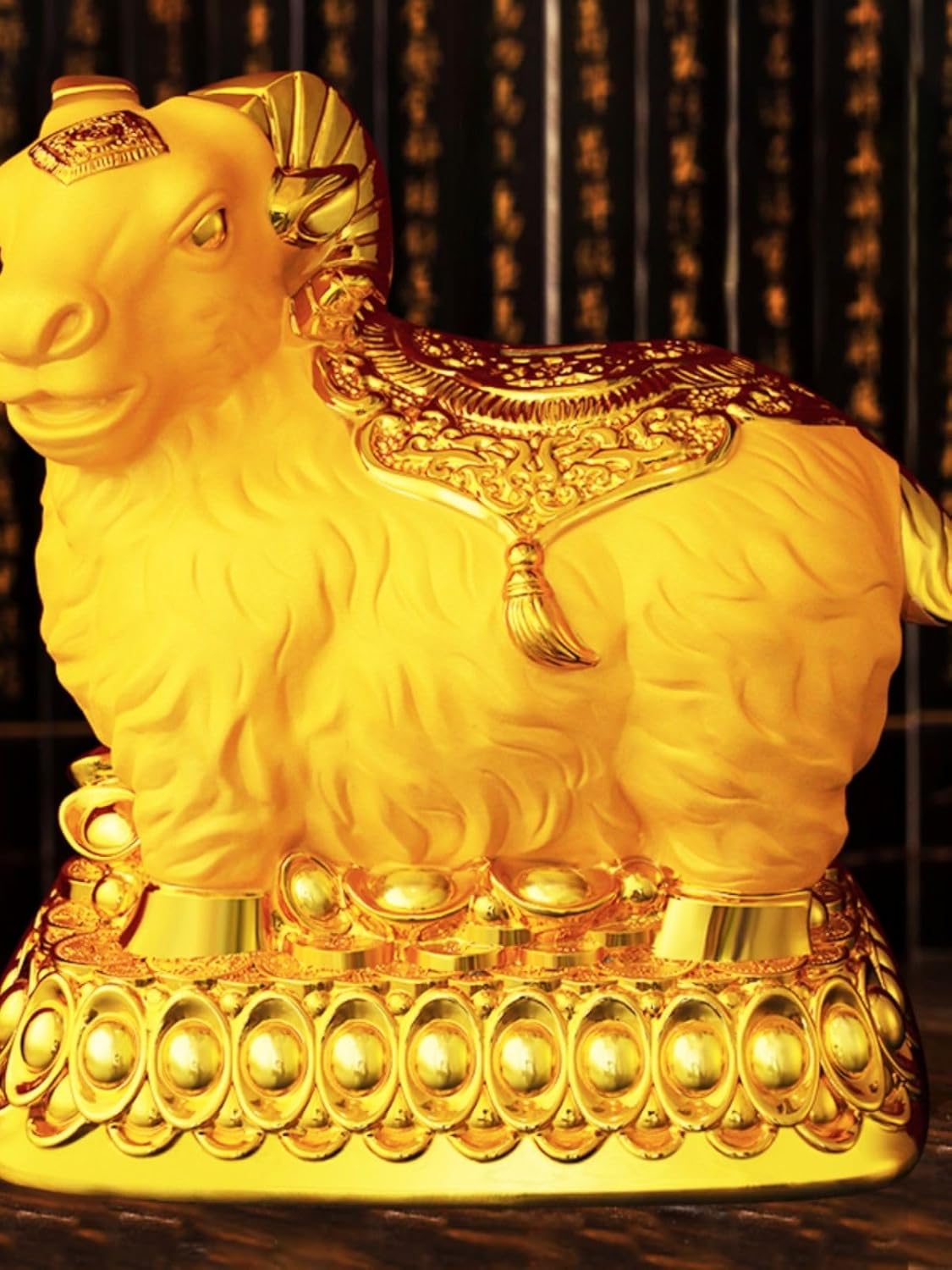 生肖羊存钱罐 Piggy Banks Best Birthday Gifts Home Decoration 摆件 Feng Shui Figurine Home Office Decor Chinese Gifts 超大容量客厅只进不出创意储蓄罐2025年新款 9196