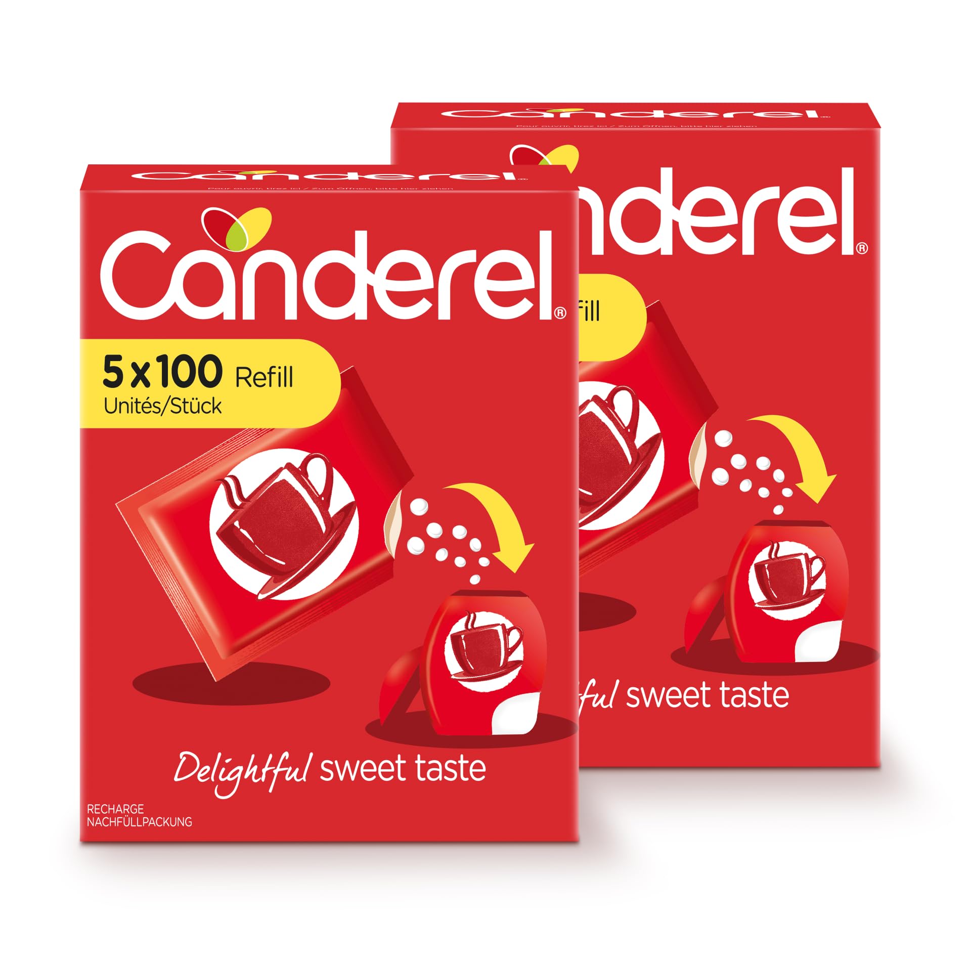 Canderel Nachfüll-Doppelpack 2 x 500 Süßstoff Tabs zum Abnehmen