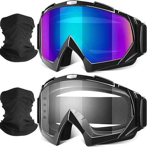 Gafas de Motocicleta, Gafas para Moto de Tierra ATV Todoterreno Motocross Protectoras, Casco de UTV para Adultos, Jóvenes y Niños