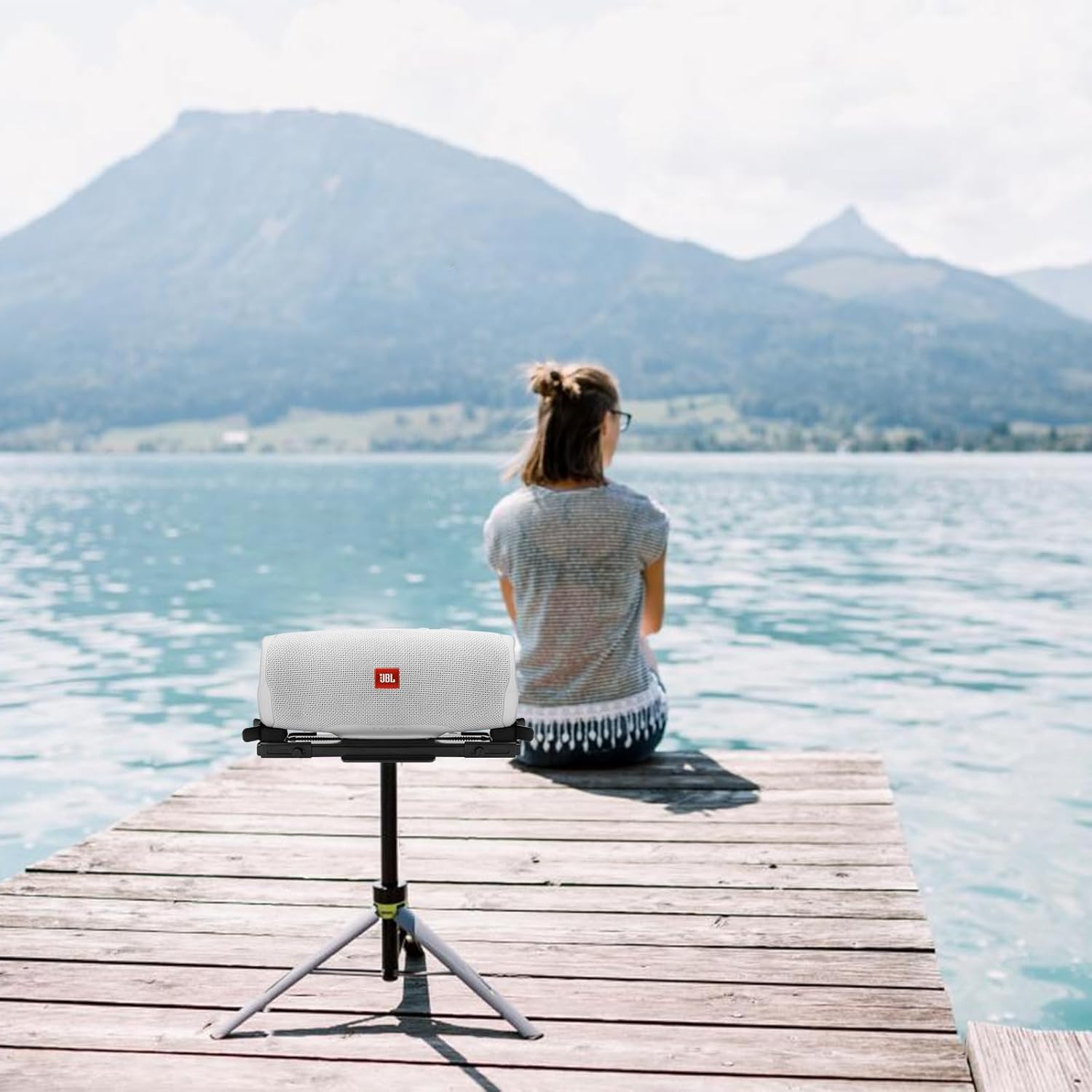 TXEsign Speaker Mount Wall Ceiling Mount for JBL Charge 4/Charge 5/Flip 6/Flip 5, Wall Bracket Metal Holder for Speaker from 6.85 to 9.2 inches (Black) - Image 6