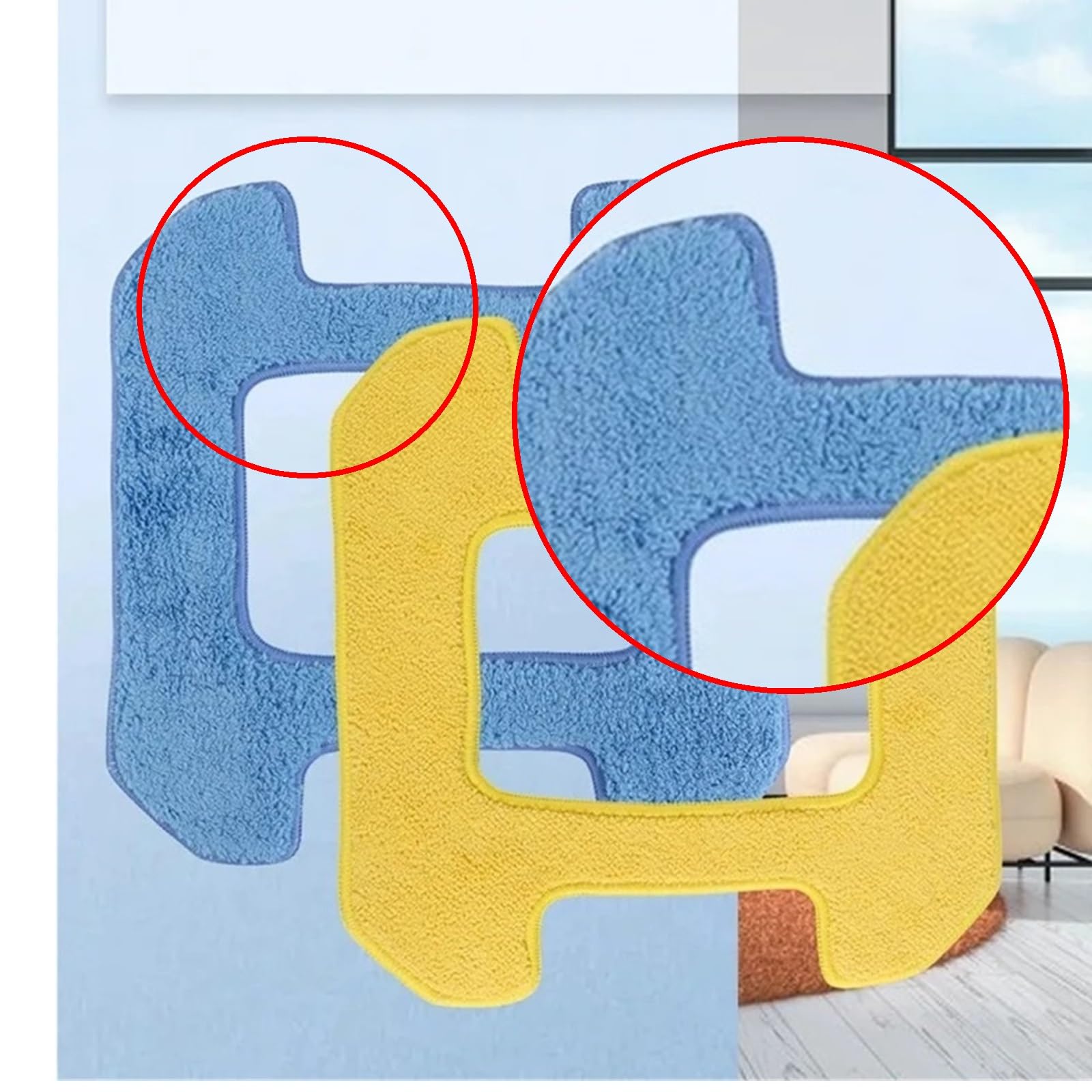 10 Pezzi Di Pulizia Delle Finestre Robot for Strofinamento, Compatibile Con Hobot, 298 Accessori Straccio In Microfibra for Pulizia Bagnata Panno Asciutto