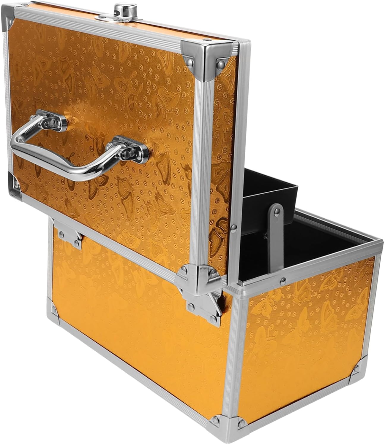 Amosfun Ergonomic Handle Tools Box Portable Accessory Organizer Case for Makeup