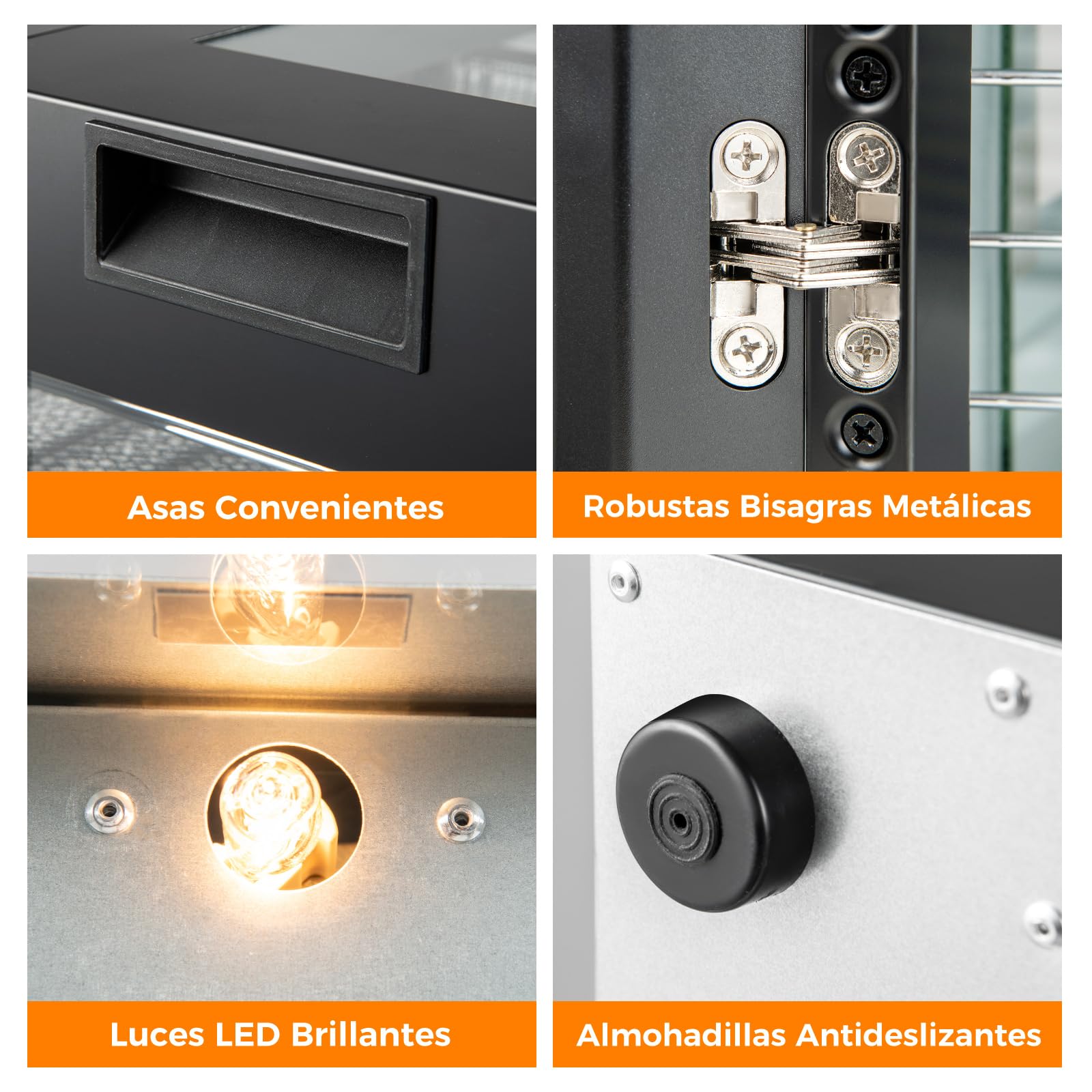 COSTWAY Deshidratador de Alimentos, Secador con 10 Bandejas de Acero Inoxidable, 10 Programas, Temporizador de 48H y Temperatura de 30-75℃, Máquina Deshidratadora para Carne, Frutas