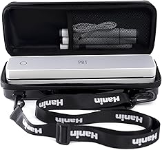 iDPRT MT610 PRT HPRT Portable Thermal Printer Carrying Case, MT610 Pro Electronics Travel Organizer for Printer and Accessories, Black Bag and Shoulder Strap Only