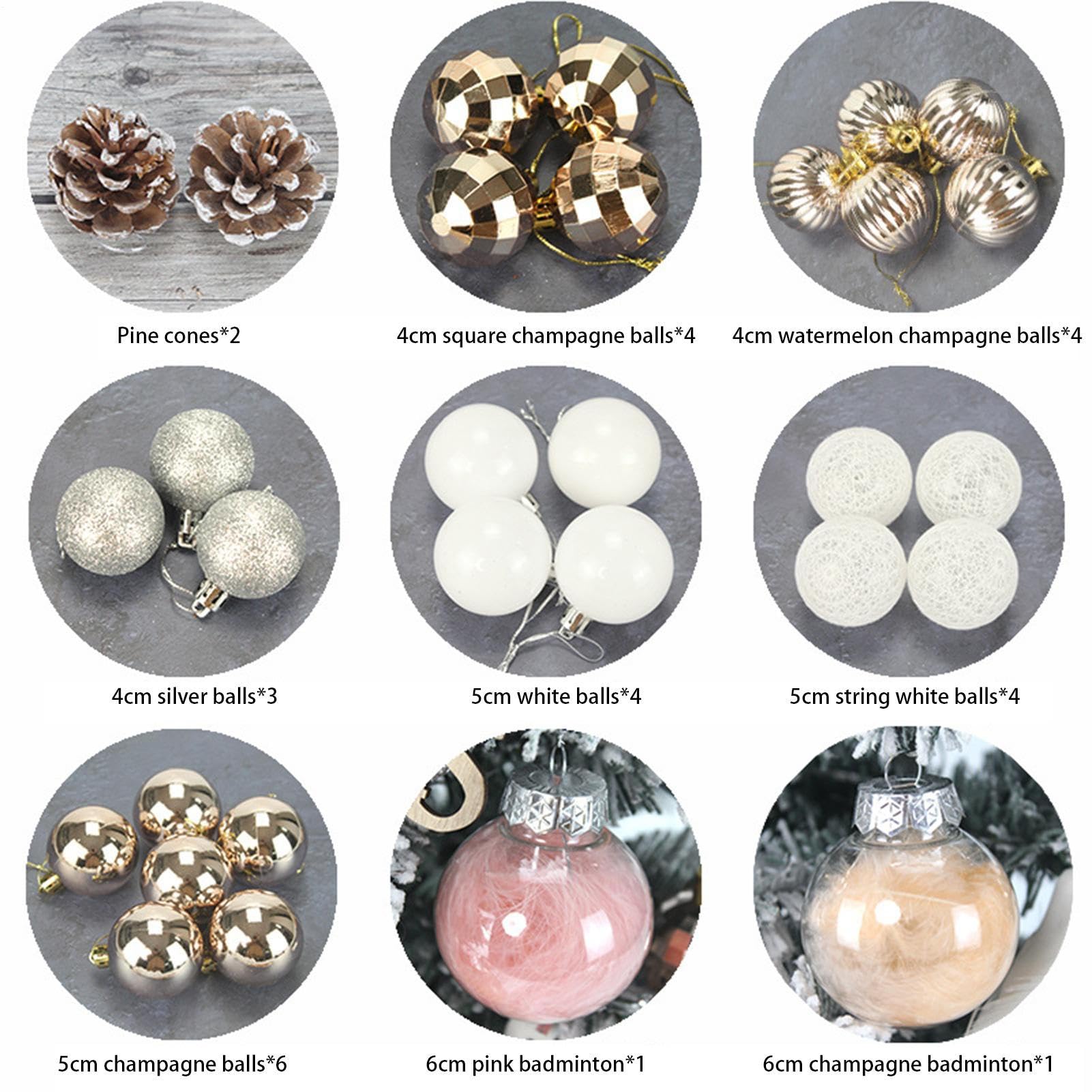 Sapin de Noël de Table de 45 cm avec éclairage intégré – | Décorations floquées pour cheminée, fenêtre, porte, décoration d'hiver