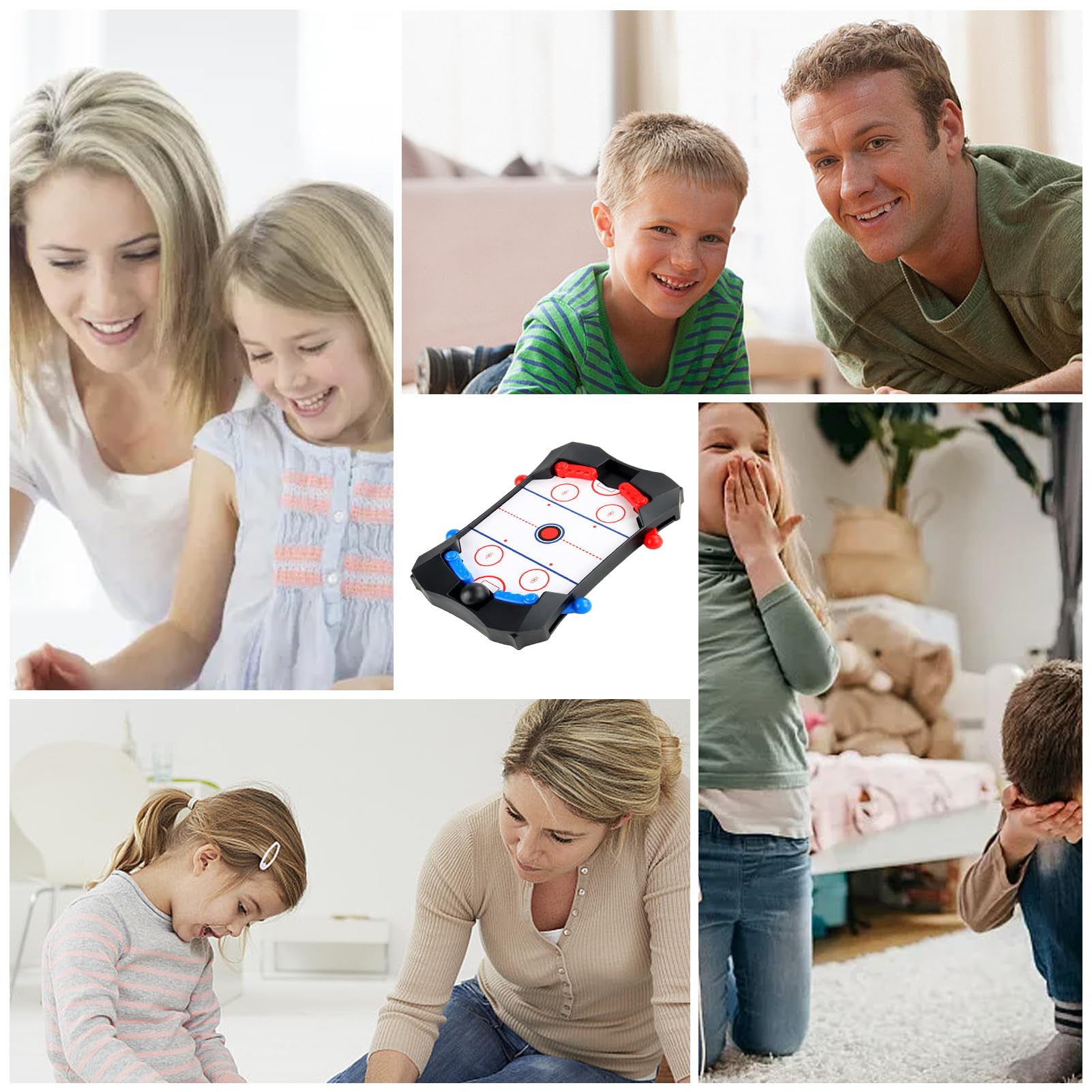 PRIMUZ Jeu de Hockey sur Table, Sport de Bureau, Rondelle Rapide pour Adultes et Amis