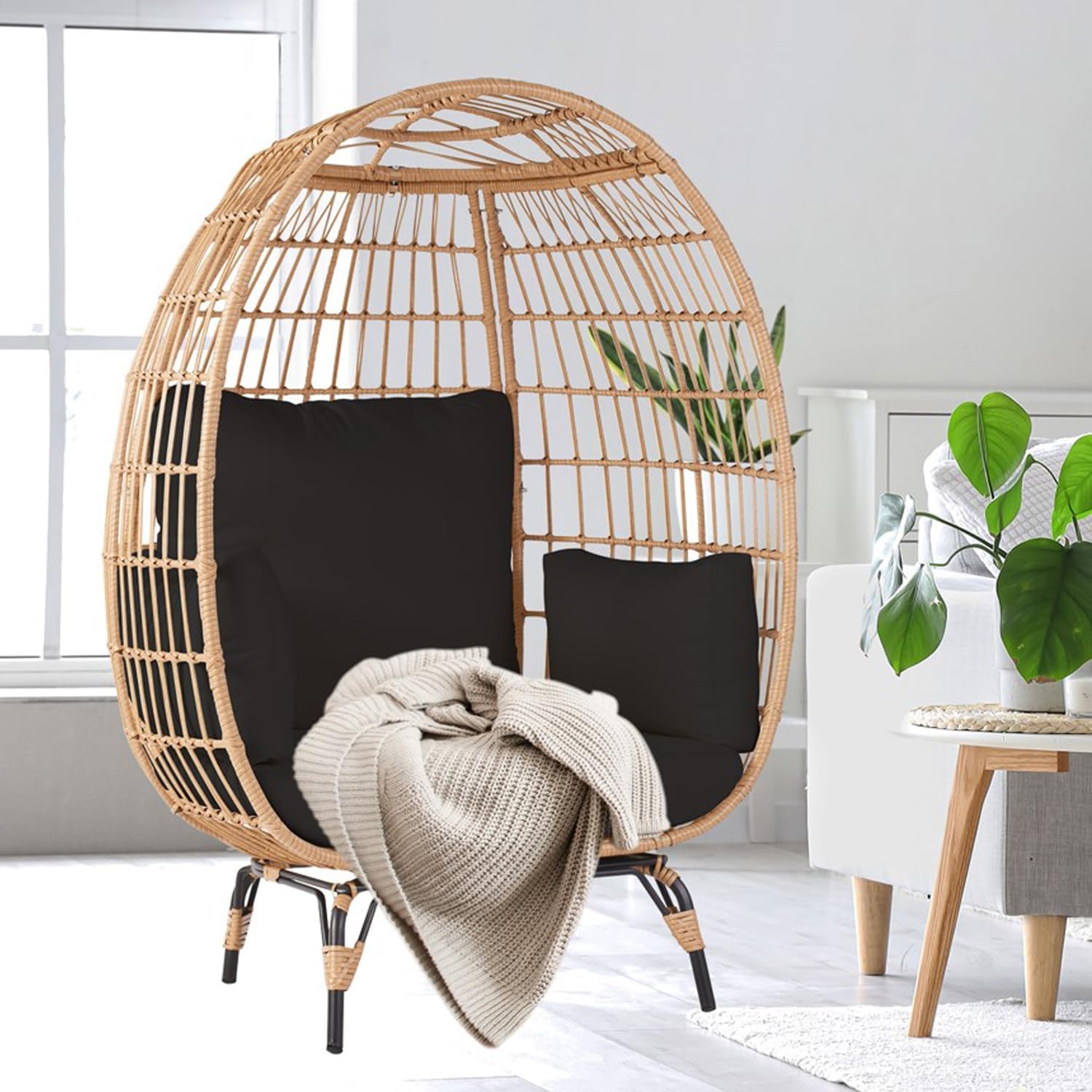 Egg Chair, 1pc, Black