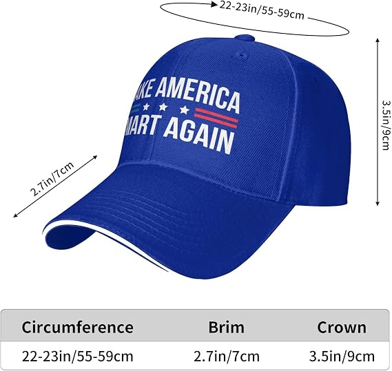 Make America Smart Again Hat Adjustable Baseball Cap