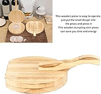 Vista 6 de Herramienta de prensado de masa, herramienta de prensa de tortilla de maíz de madera, molde para hacer albóndigas con mango antideslizante