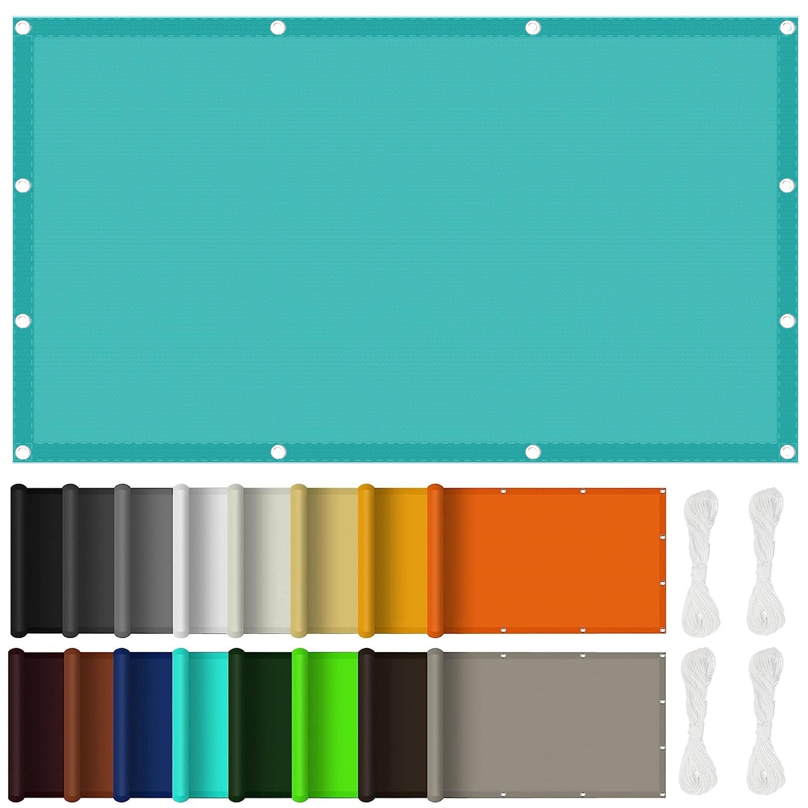 Voile d'ombrage rectangulaire 5x8m bordeaux anti-UV pour grand jardin