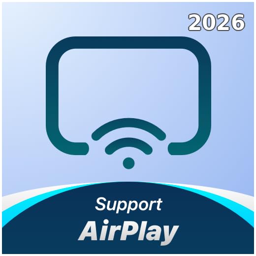 Screen Mirroring, AirPlay Compatible, Cast to TV, Stream iPhone, iPad & Mac to Fire TV & Firestick, Wireless Display