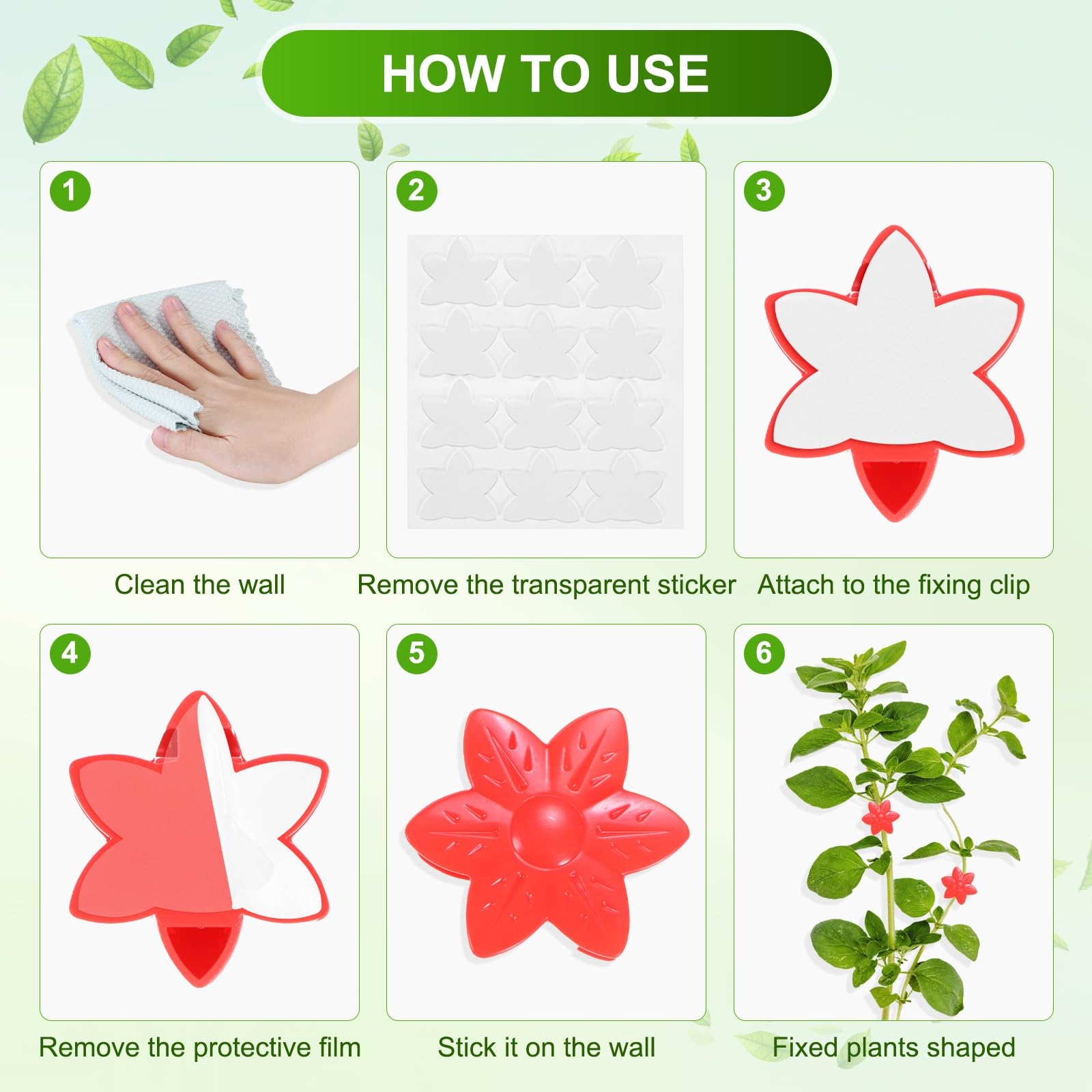 M METERXITY 100 Pack Plant Wall Clips - Image 5