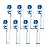 Replacement Brush Heads Compatible with Oral B- Double Clean Design, Double Clean Brush Heads, Compatible with Braun Oral-B Dual Clean Electric Toothbrush (8-Pack)