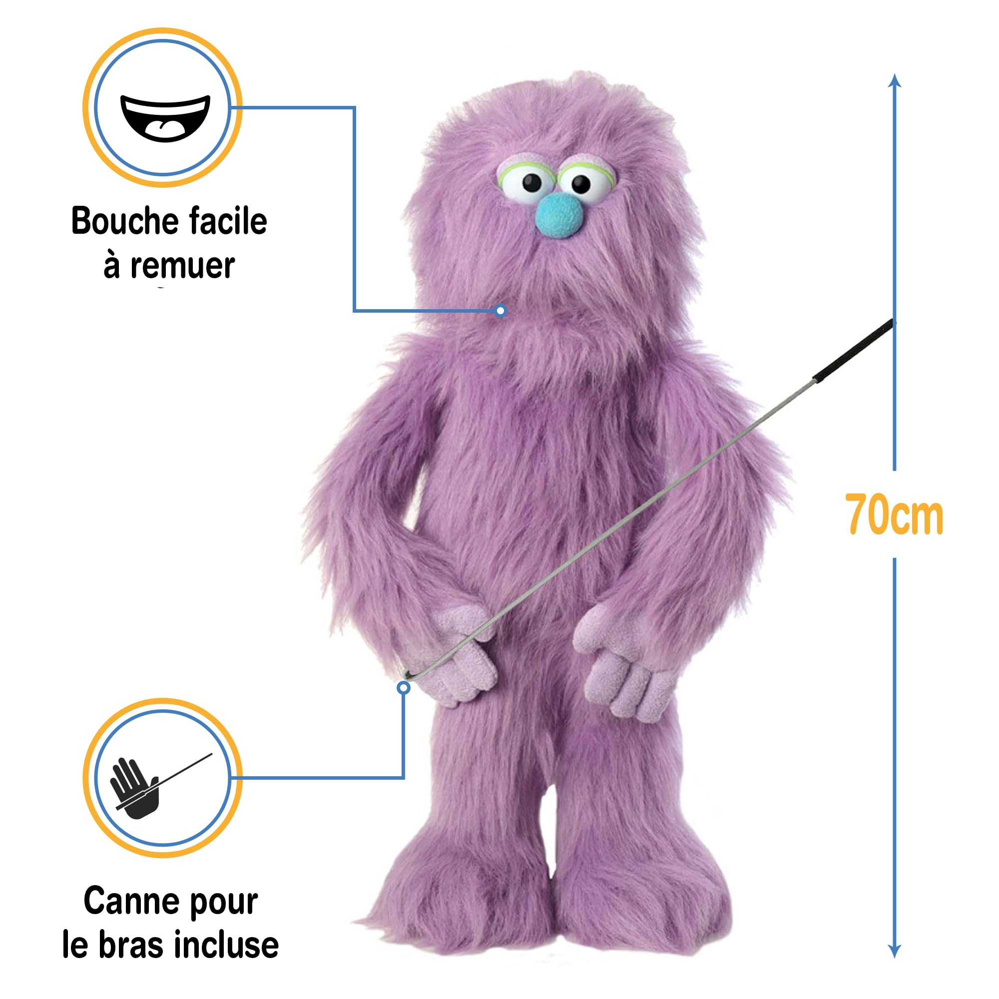 30 Monster (Purple) by Silly Puppets