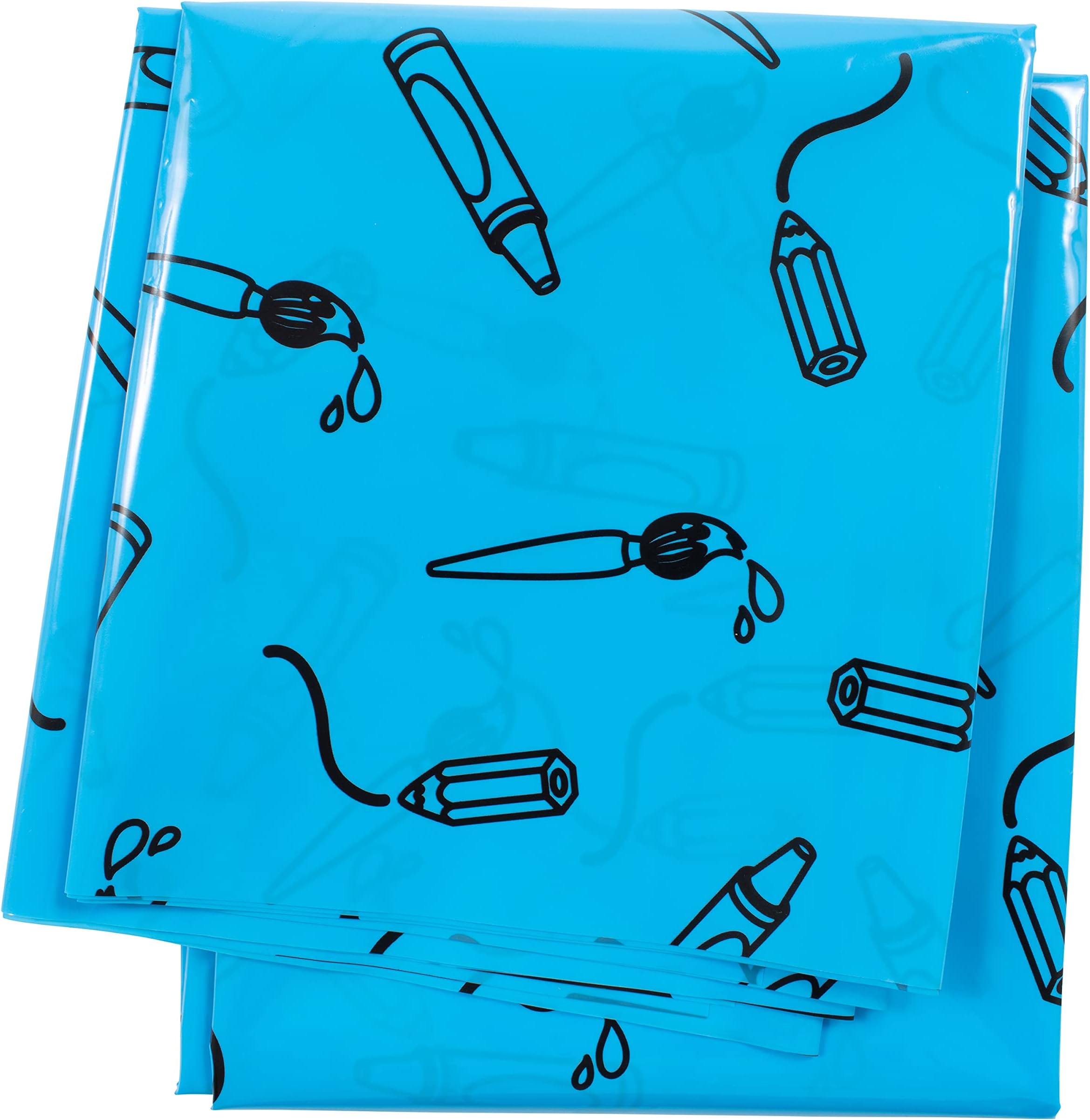 READY 2 LEARN Messy Mat - Splat Mat for Kids - Protect Tables and Floors - Waterproof - Reusable and Lightweight - 60"L x 60"W