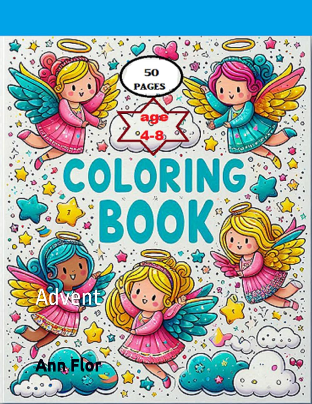 Coloring Book. Angels: Advent