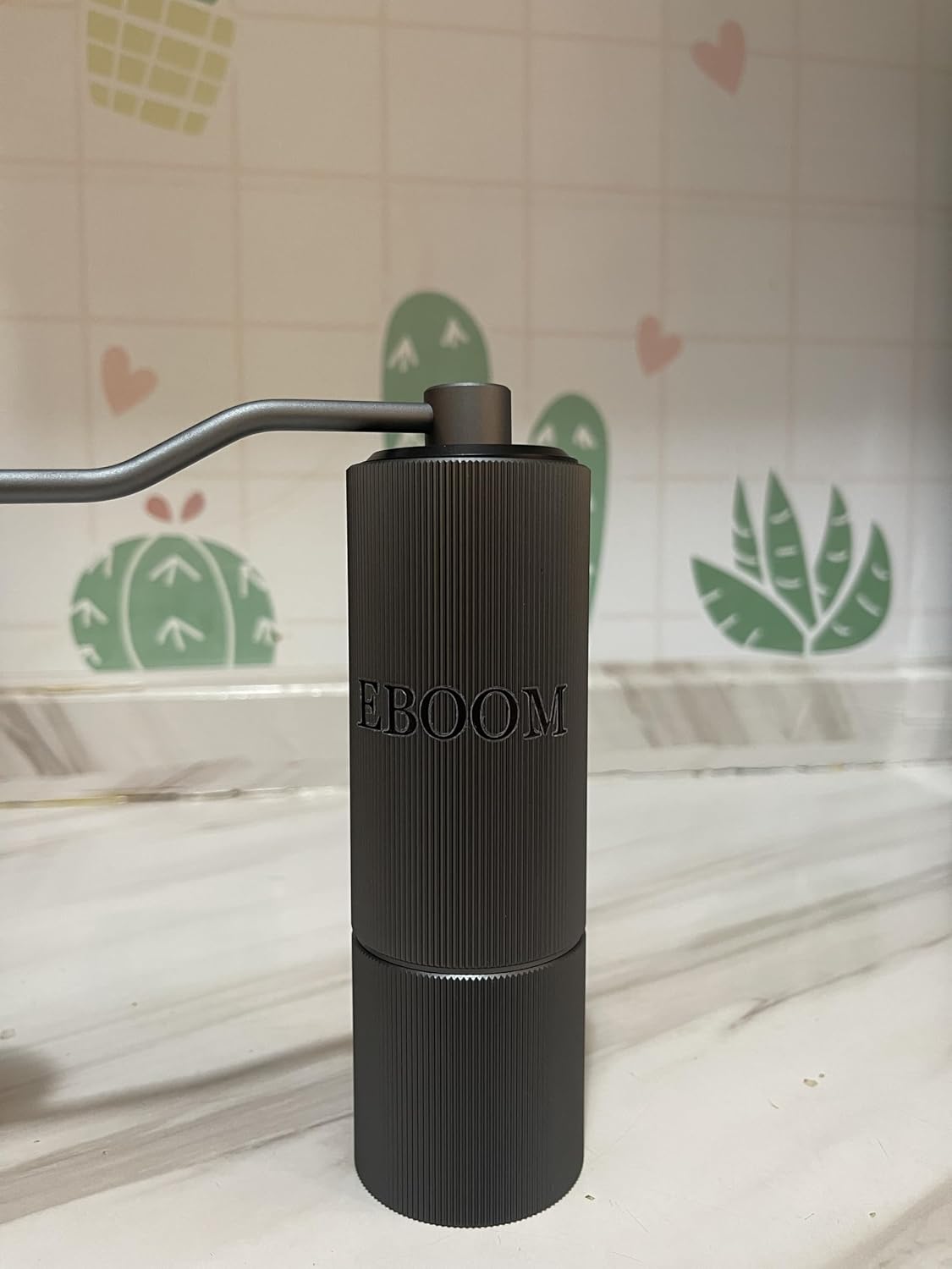 EBOOM Manual Coffee Grinder Capacity 25g with Stainless Steel Grinding Head Portable Hand Grinder for Outdoors Travel Camping Home Office