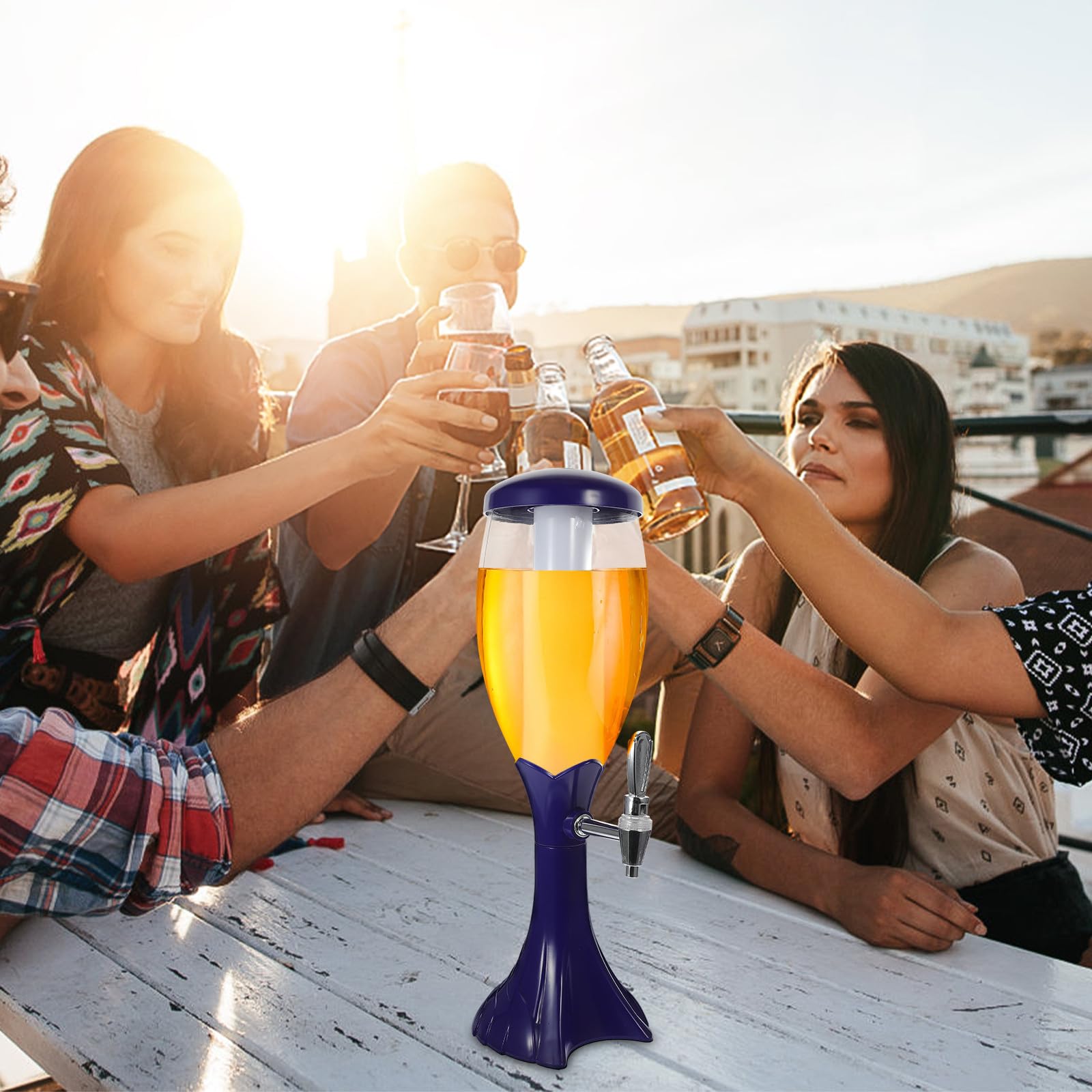 Weinflasche 3-liter Cocktailspender Riegel Zapfanlage für Dunkles Bier