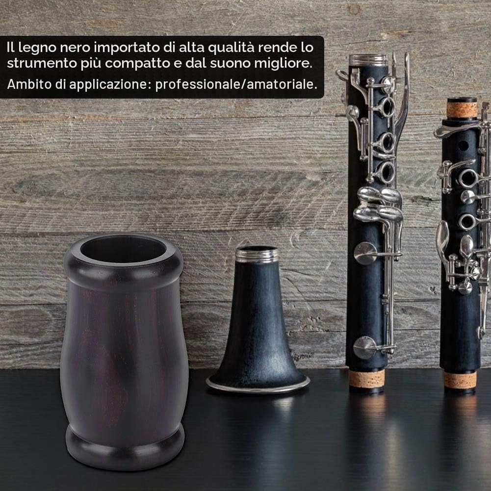 per Clarinetto in Ebano, Tubo Nero Diametro Interno 23MM, Accessorio Strumento Musicale