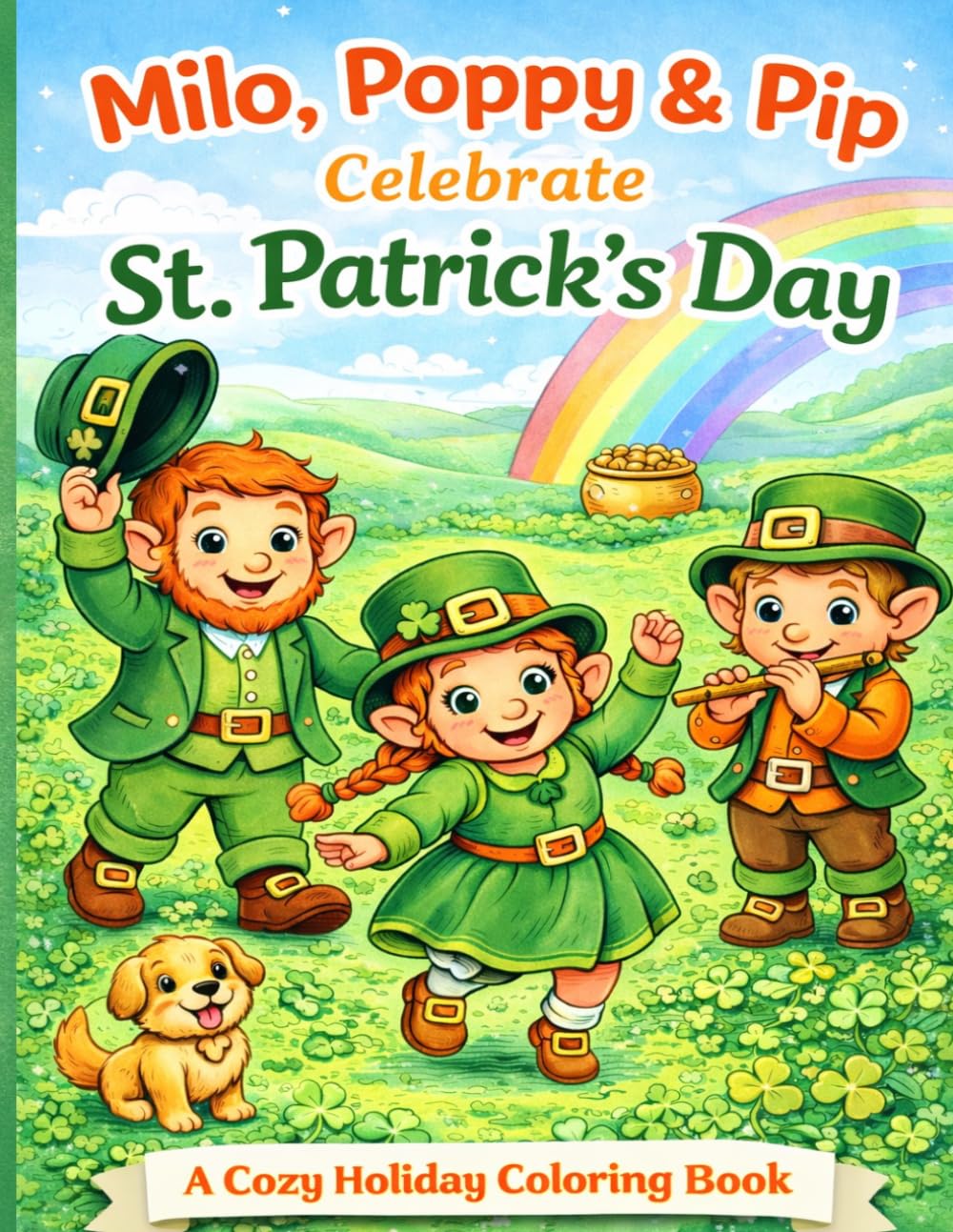 Milo, Poppy & Pip Celebrate St. Patrick's Day: A Cozy Holiday Coloring Book