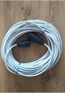 starnewstore Ttr 30 Metre 3x2.5 Kal n Kablo  ok Telli Beyaz Renk Izolasyonlu Toprakl  Kau uk Tekli Seyyar Uzatma,Beyaz