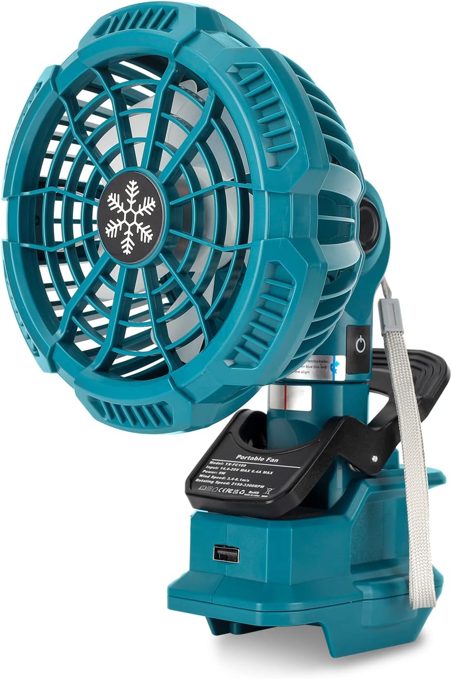 Taingwei Ventilateur Portable à Clipser Pour Batterie Dewalt 18 V