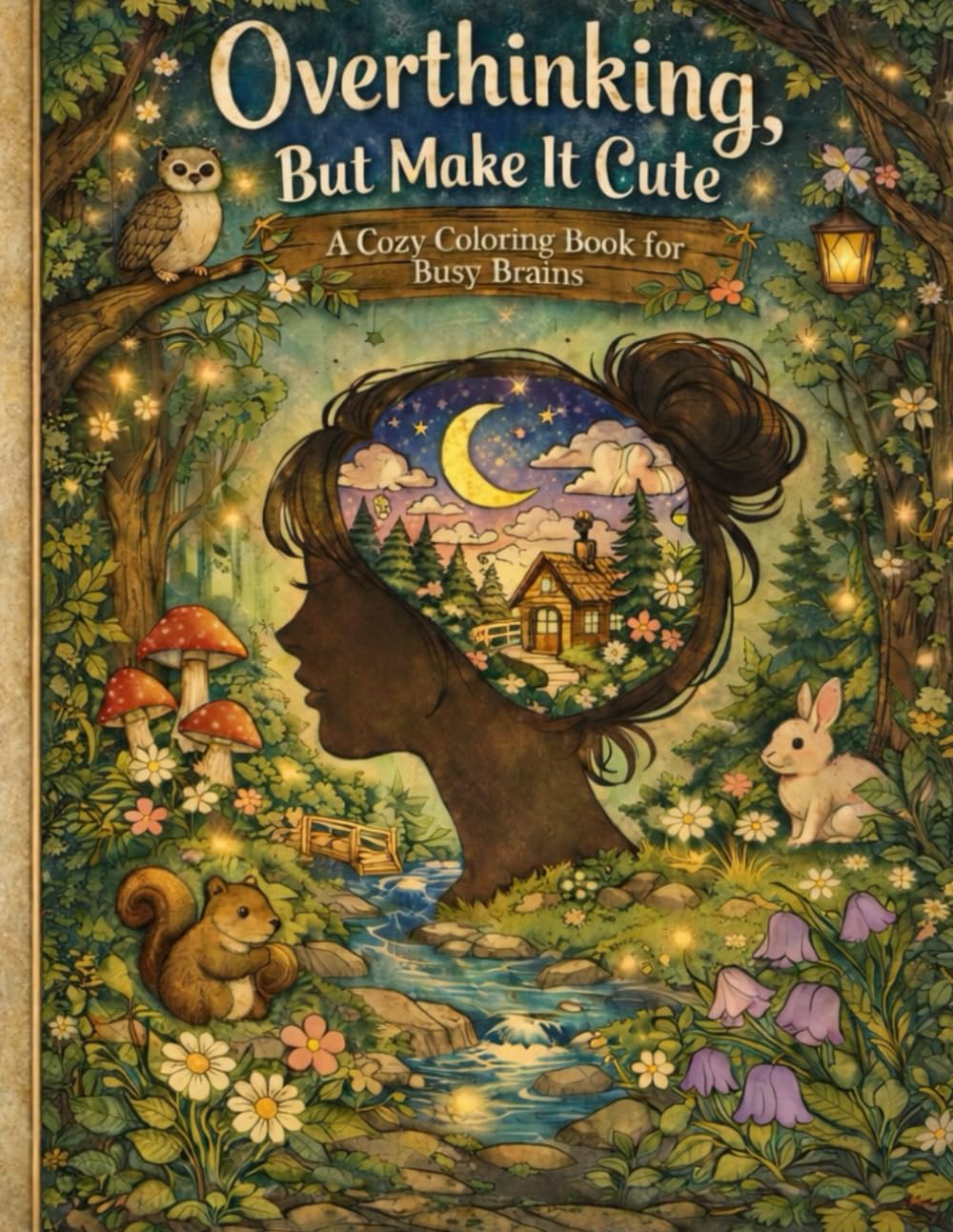 Overthinking - But Make It Cute: A Cozy Coloring Book for Busy Minds