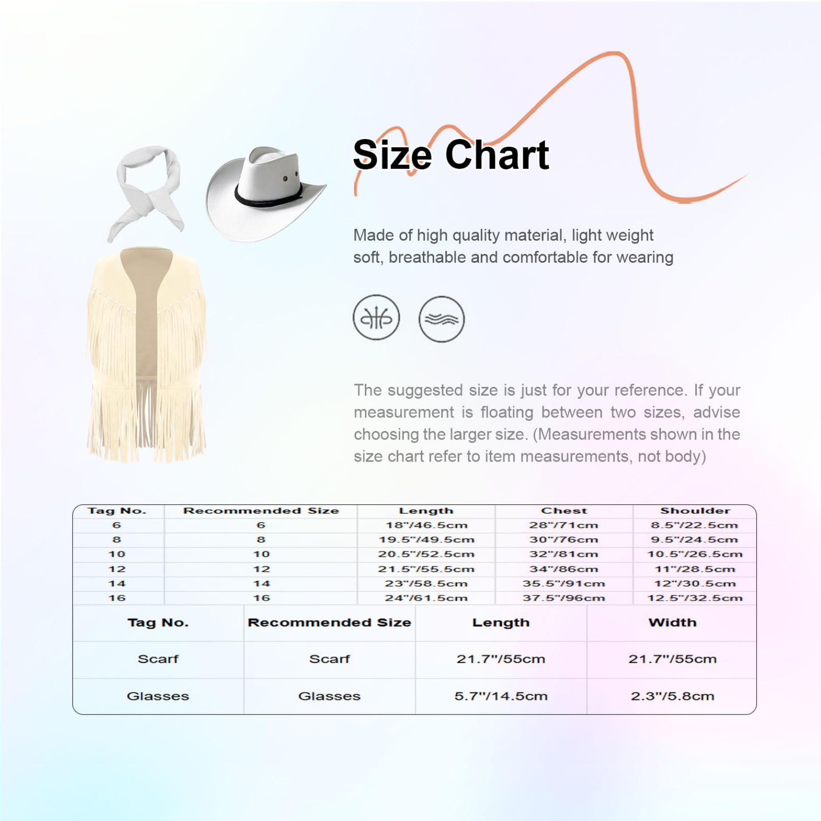 3 Pièces Déguisement Cowboy Gilet Sans Manche Vache Enfant Avec Chapeau Bandana Carnaval Costumeenfant 6-16 Ans